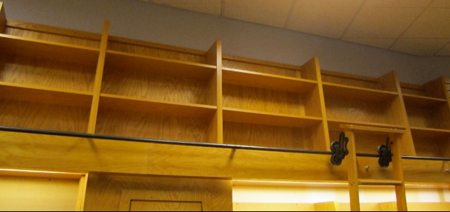 empty shelves